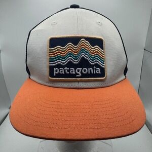 Patagonia Kids' Ridge Rise Stripe Trucker Hat Coho Coral / Ridge Rise Stripe‎